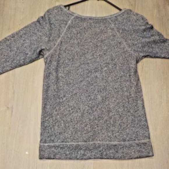 Women's Studded Long Sleeve Top Express Tiger Print Cotton Pullover Sweater XS - Picture 3 of 8